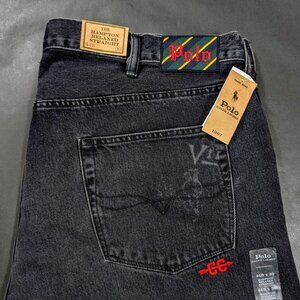 Polo Ralph Lauren Big & Tall Men's Graphic Hampton Relaxed Straight Jeans 44bx30